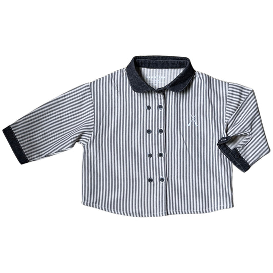 Samudera Junior - White Stripes Shirt